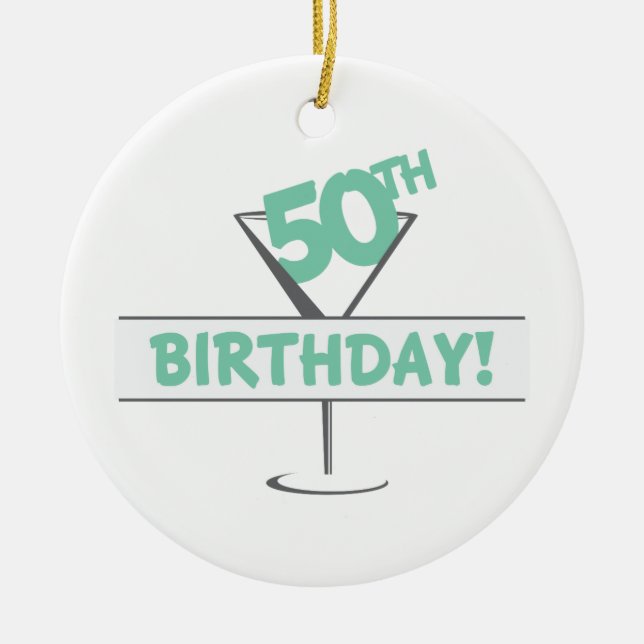 Ornamento De Cerâmica 50º Aniversário! (Frente)