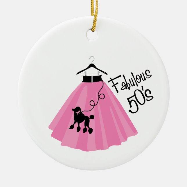 Ornamento De Cerâmica 50 fabuloso (Frente)
