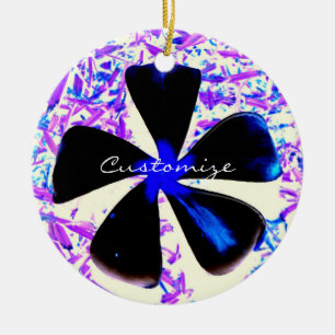Ornamento De Cerâmica 5 flor de giro de pino de pétalas Thunder_Cove