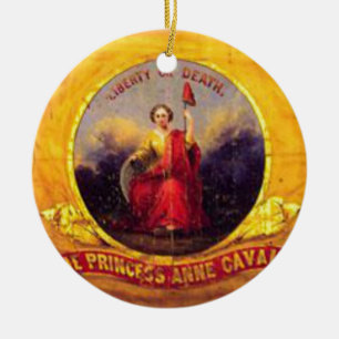 Ornamento De Cerâmica 5o Cavalaria de Virgínia - princesa Anne Cavalaria