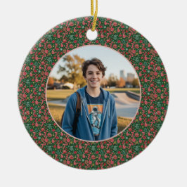 Ornamento De Cerâmica 6-7 Meme One Photo Christmas Doodles