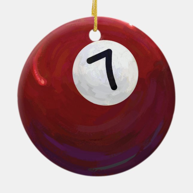 Ornamento De Cerâmica 7 Ball (Traseira)