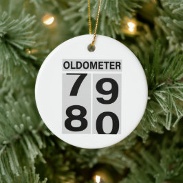 Ornamento De Cerâmica 80 Birthday Oldometer