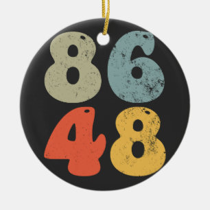 Ornamento De Cerâmica 86 47 Anti Trump 8648 Retro Vintage Eleição 2028