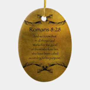 Ornamento De Cerâmica 8:28 dos romanos