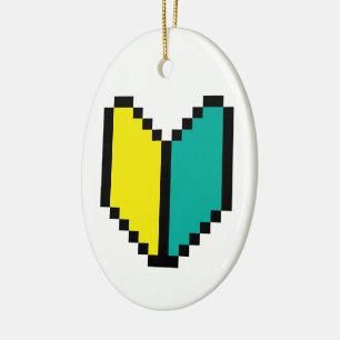Ornamento De Cerâmica 8 Bits Pixel Wakaba / Marca Shoshinsha