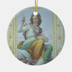 Ornamento De Cerâmica A alegoria da castidade (fresco)