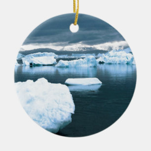 Ornamento De Cerâmica A Antártica congelada inverno