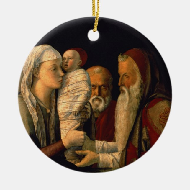 Ornamento De Cerâmica A apresentação de Jesus no templo (Frente)
