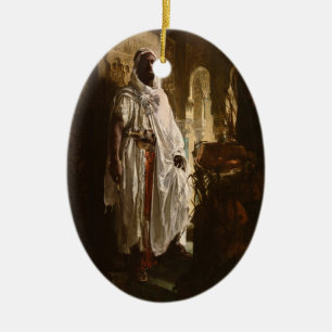 Ornamento De Cerâmica A arte africana principal do Moorish