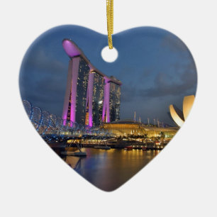 Ornamento De Cerâmica A baía do porto lixa o hotel de luxo Singapore