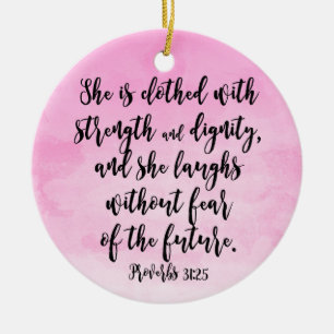 Ornamento De Cerâmica A bíblia das mulheres cristãs dos provérbio 31