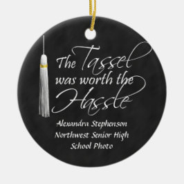 Ornamento De Cerâmica A borla valeu a trabalheira