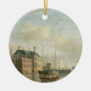 Ornamento De Cerâmica A casa de alfândega, Amsterdão
