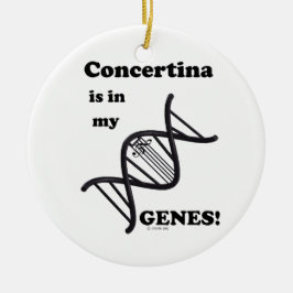 Ornamento De Cerâmica A Concertina Está Nos Meus Genes