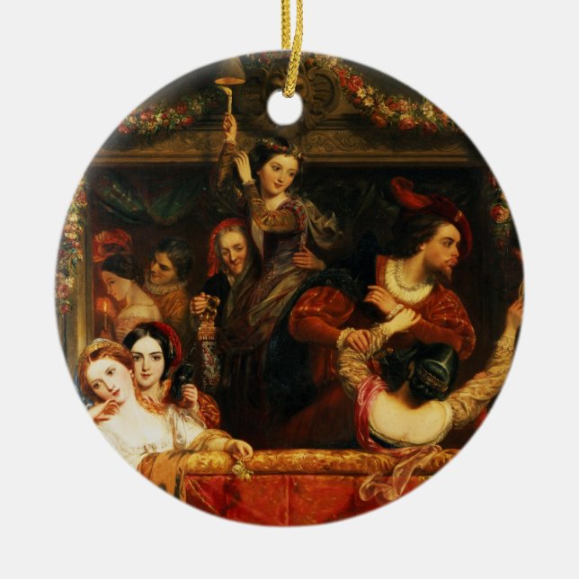 Ornamento De Cerâmica A diversão do Moccoletti - o último louco alegre (Frente)