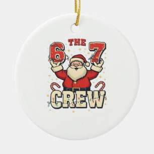 Ornamento De Cerâmica A Equipe 6 7 Piada do Papai Noel Natal Meme