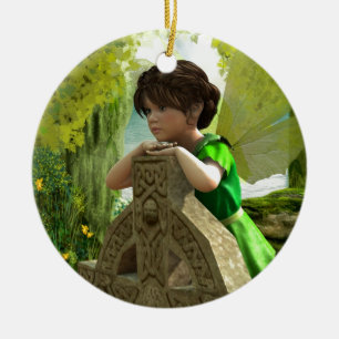 Ornamento De Cerâmica A Fada Celta