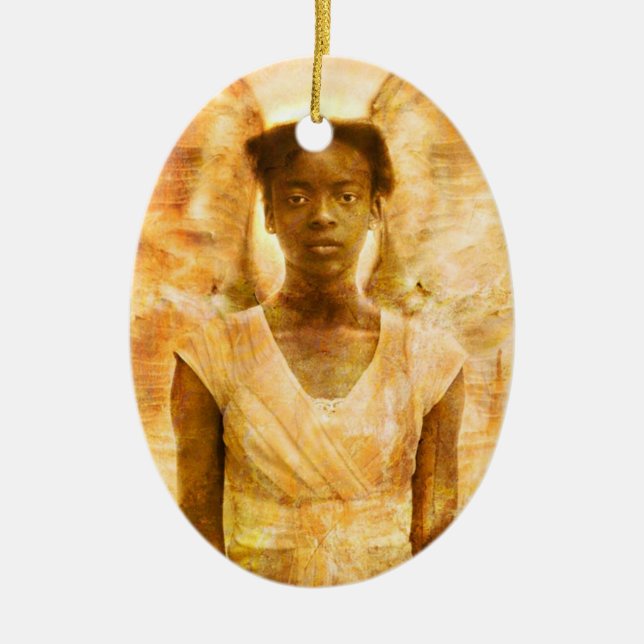 Ornamento De Cerâmica A força dos anjos (Frente)