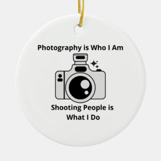 Ornamento De Cerâmica A fotografia é quem eu sou