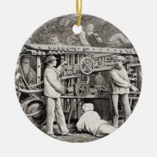 Ornamento De Cerâmica A galeria avançada no lado francês da