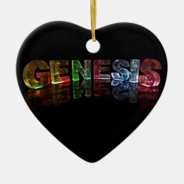 Ornamento De Cerâmica A génese conhecida em 3D ilumina-se (a fotografia) (Frente)