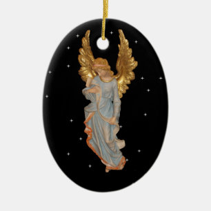 Ornamento De Cerâmica A glória brilhada e estavam receosos