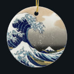 Ornamento De Cerâmica A grande onda em Kanagawa<br><div class="desc">A grande onda em Kanagawa</div>