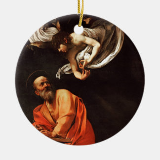 Ornamento De Cerâmica A inspiração de St Matthew, Caravaggio