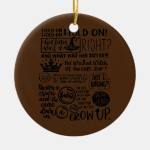 Ornamento De Cerâmica A Irmã dela era uma Bruxa