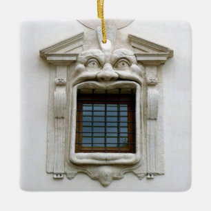 Ornamento De Cerâmica A janela de Bibliotheca Hertziana. Roma - ornament