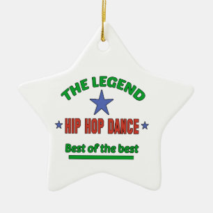 Ornamento De Cerâmica A legenda da dança de Hip Hop