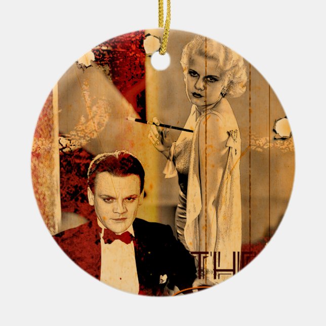 Ornamento De Cerâmica A Loura do Gangster (Frente)