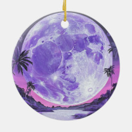 Ornamento De Cerâmica "A Lua Impossível"-