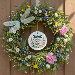 Ornamento De Cerâmica A Magia da Primavera floral