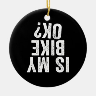 Ornamento De Cerâmica A Minha Bicicleta Está Engraçada, Motocicleta Dirt