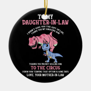 Ornamento De Cerâmica À Minha Filha de Direito