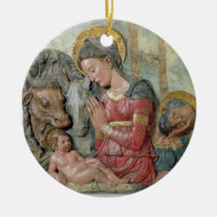 Ornamento De Cerâmica A natividade, c.1460 (terracotta pintado)