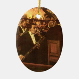Ornamento De Cerâmica A Orquestra de Ópera de Edgar Degas, Arte de Vinta