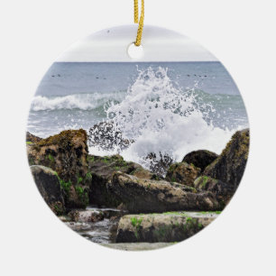 Ornamento De Cerâmica A praia em Montauk, NY
