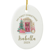 A Primeira Aquarela Personalizada de Natal do Bebê