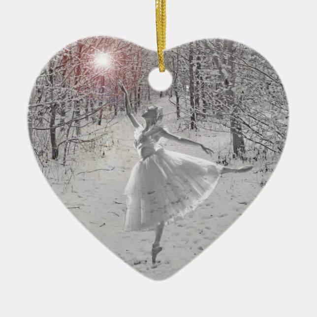 Ornamento De Cerâmica A rainha da neve (Frente)