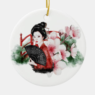 Ornamento De Cerâmica A Série Okinawa Design 38