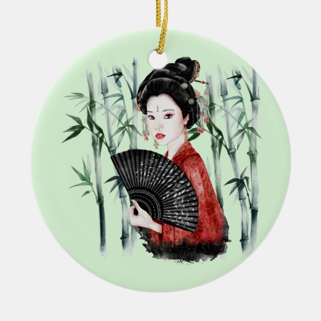 Ornamento De Cerâmica A Série Okinawa Design 40  (Frente)