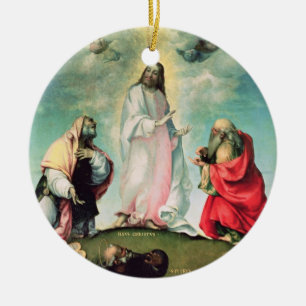 Ornamento De Cerâmica A transfiguração do cristo, c.1510-12 (óleo em