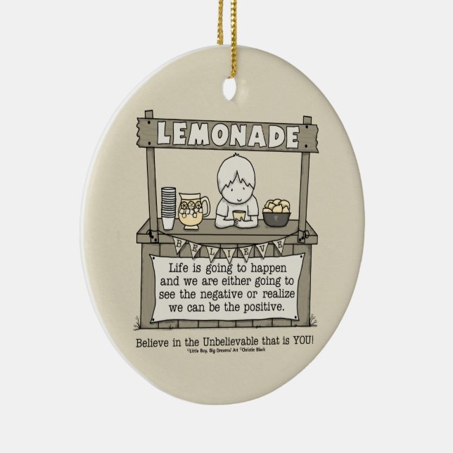 Ornamento De Cerâmica A vida acontece (Direito )