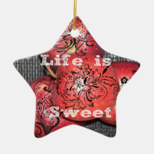 Ornamento De Cerâmica A vida é doce
