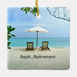 Ornamento De Cerâmica Aaah... aposentadoria