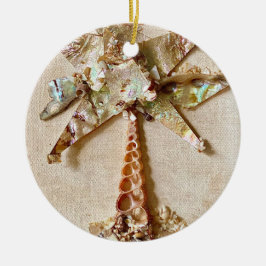 Ornamento De Cerâmica Abalone Tree Ornament