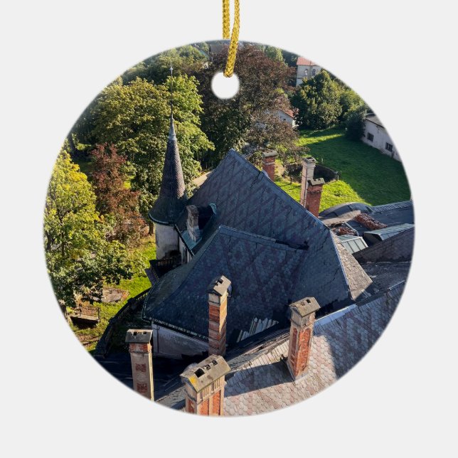 Ornamento De Cerâmica Abandoned Castle (Frente)